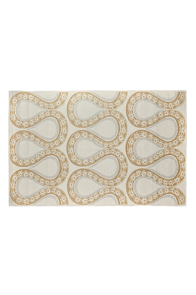 Serpentine Stone Washable Rug