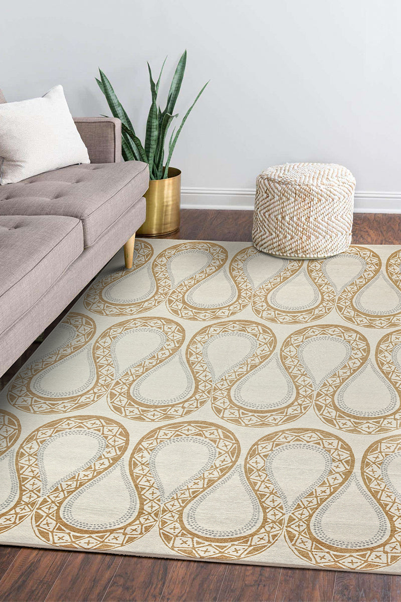 Serpentine Stone Washable Rug