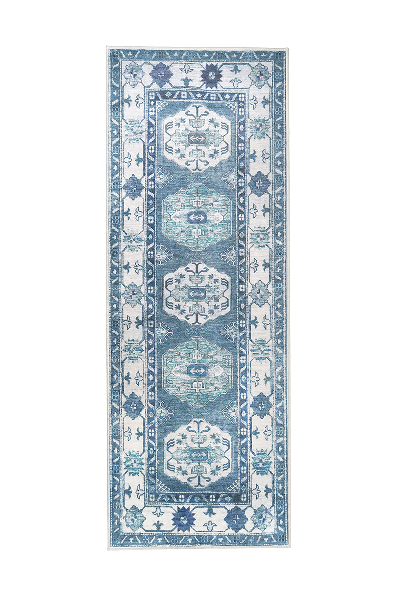 Shary Blue Washable Rug