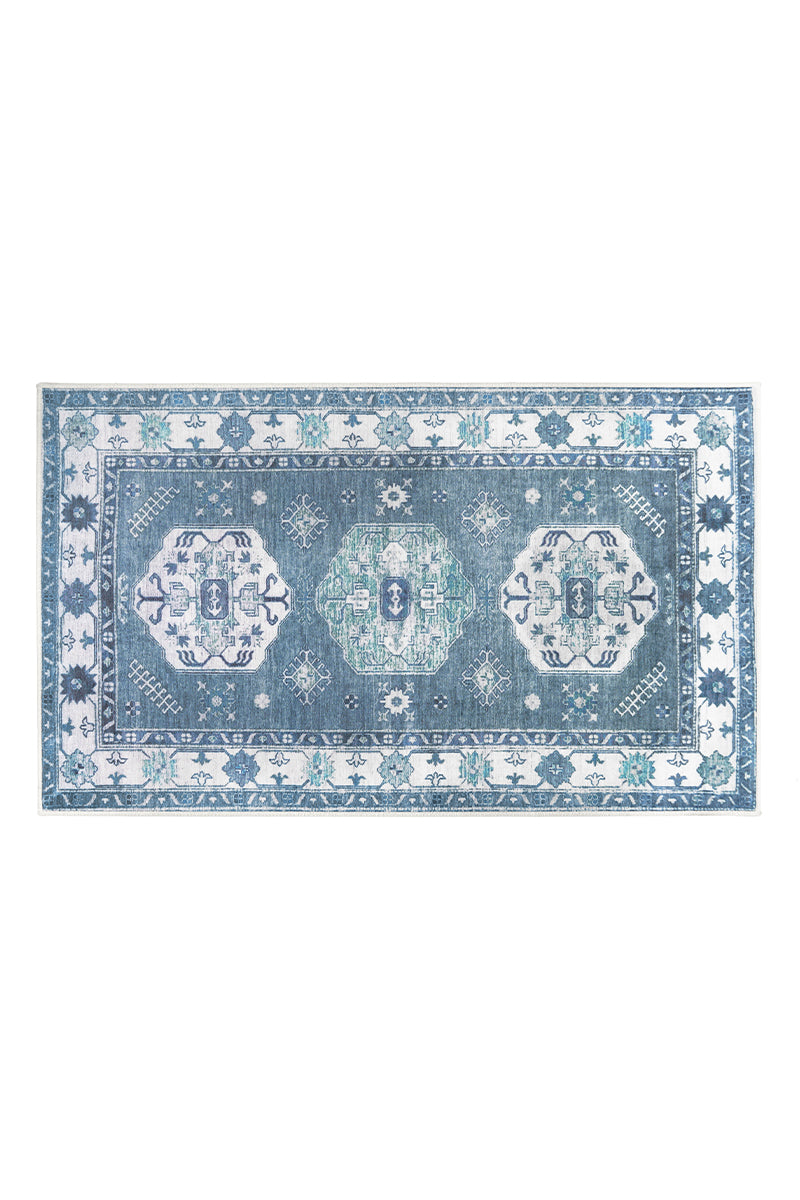 Shary Blue Washable Rug