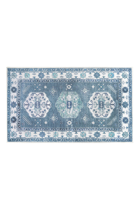 Shary Blue Washable Rug