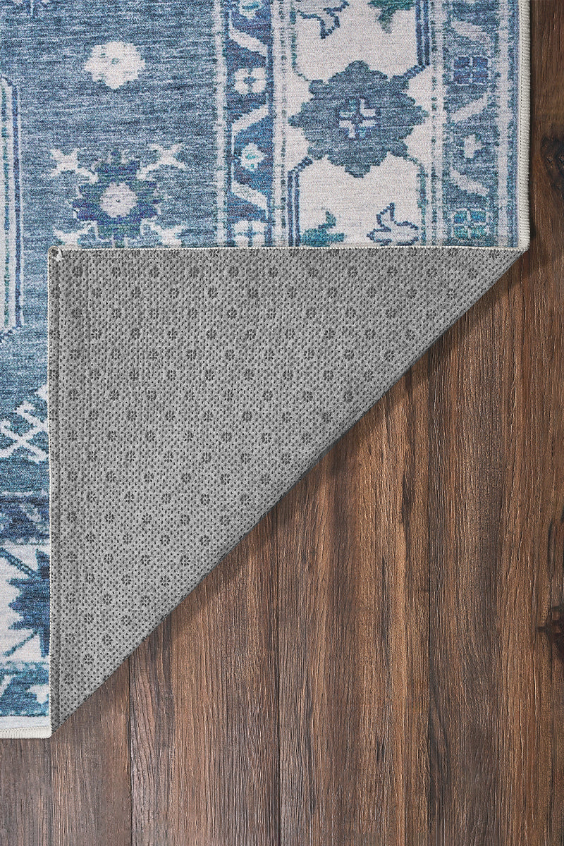 Shary Blue Washable Rug