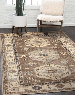 Shary Coffee Brown Washable Rug