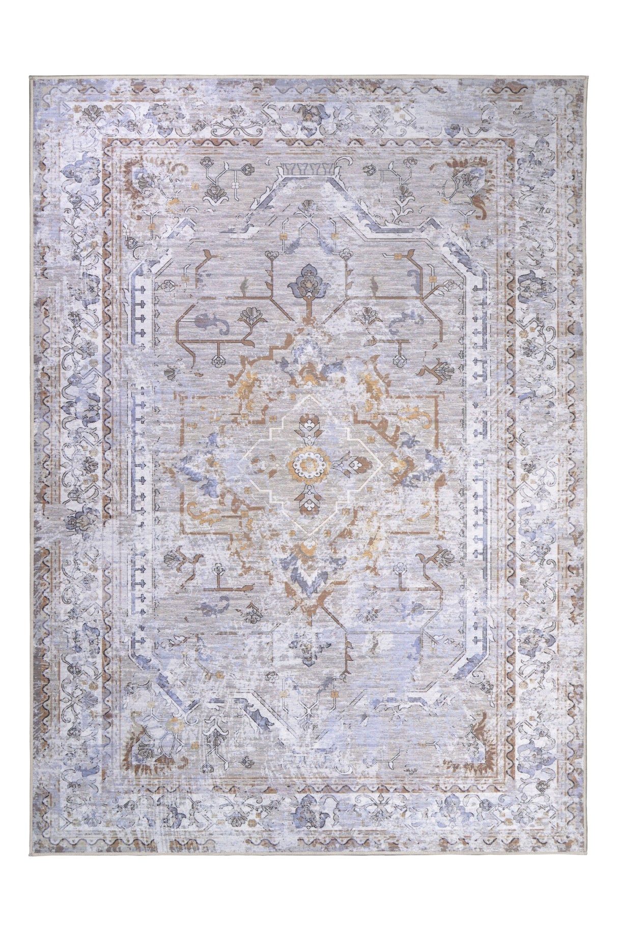 Sofia Neutral Washable Rug