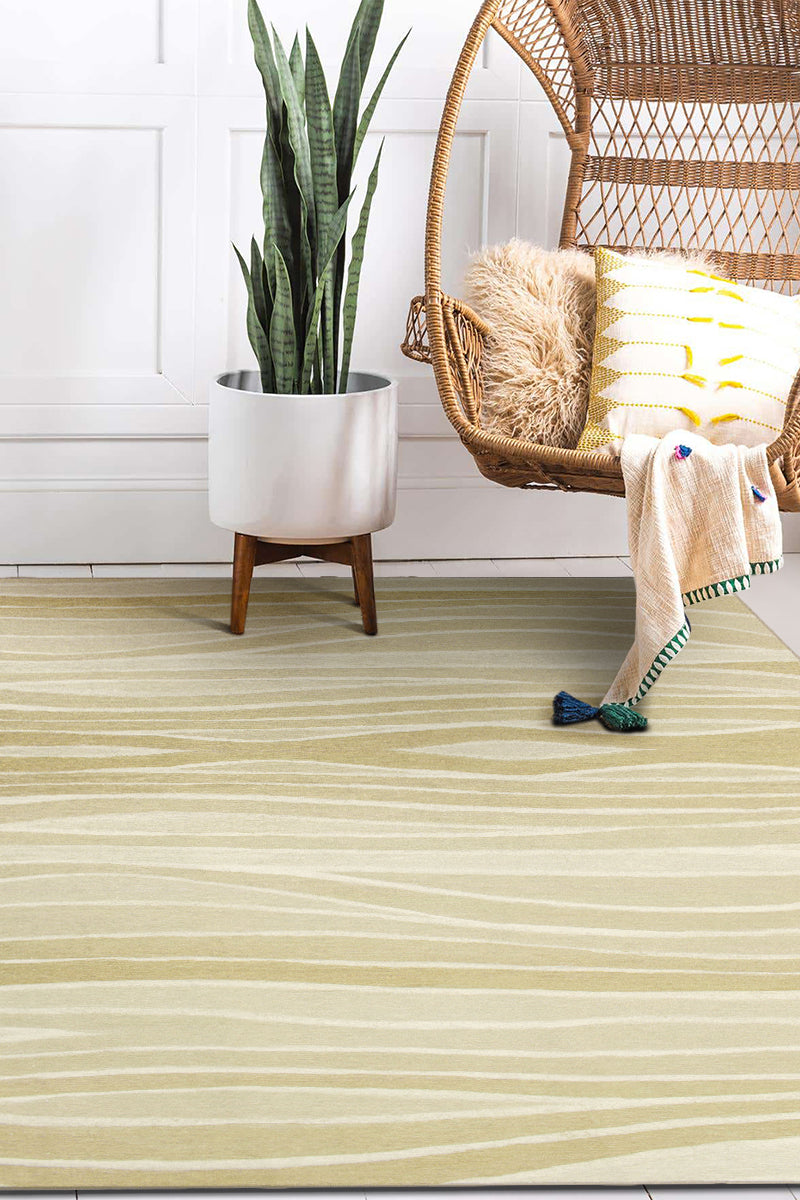 Waves Natural Washable Rug