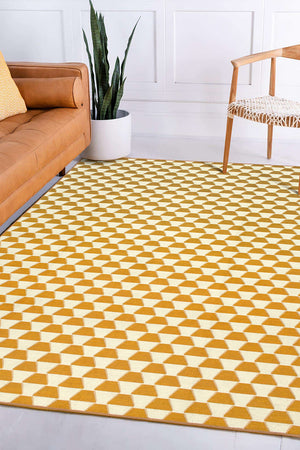 Yanis Yellow Gold Washable Rug