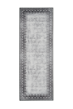 Dardon Bordered Grey Washable Rug