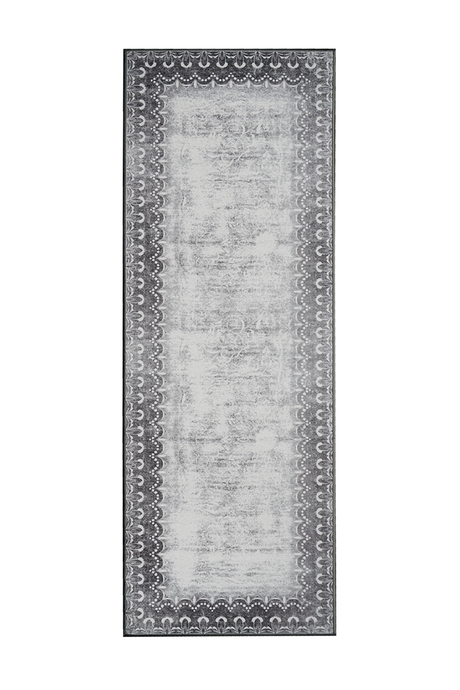 Dardon Bordered Grey Washable Rug