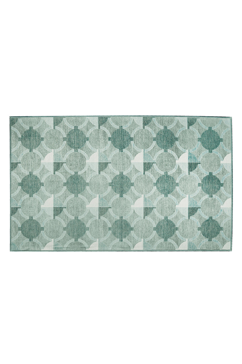 Dula Light Sage Green Washable Rug