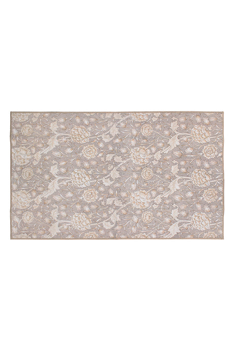 Kalini Floral Natural Washable Rug