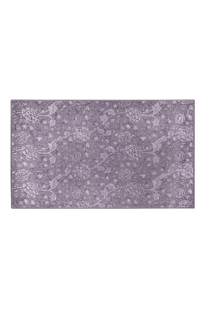 Kalini Floral Woodland Brown Washable Rug