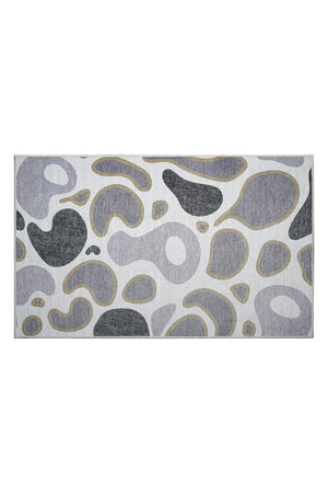 Kyoa Grey Olive Washable Rug