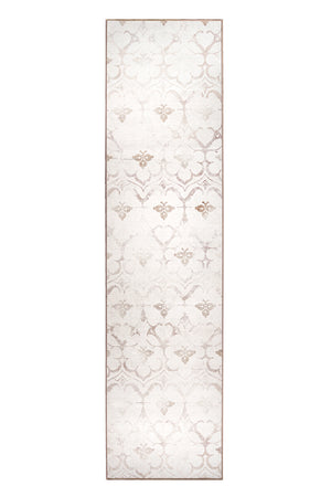 Leilani Damask Ivory Washable Rug