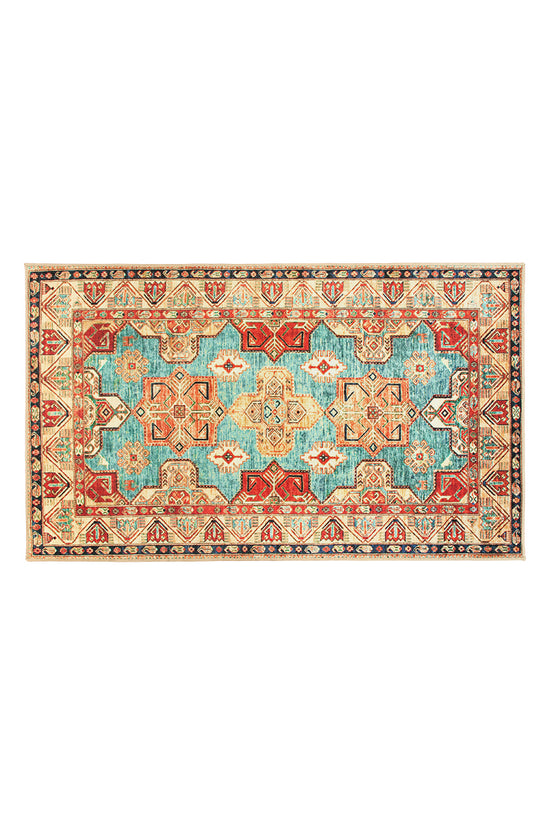 My Magic Carpet Vienna Abstract Natural 2.5 ft. x 7 ft. Abstract