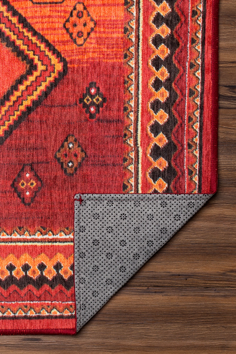 Phoenix Kilim Garnet Washable Rug