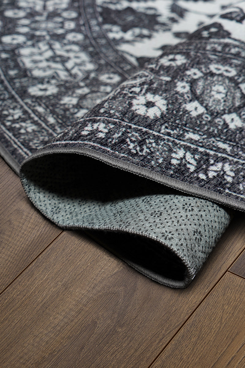 Ramage Grey Washable Rug