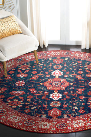 Ramage Indigo Washable Rug