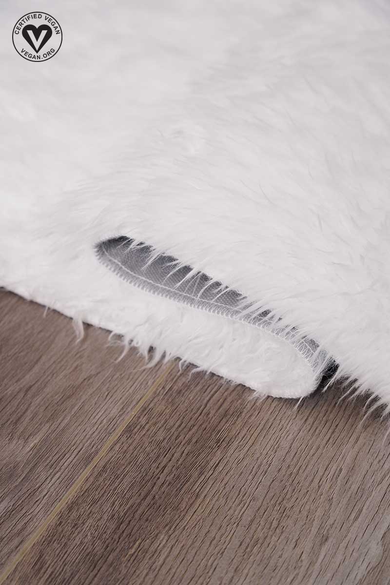 White Washable Shag Rug