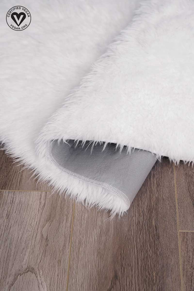 White Washable Shag Rug