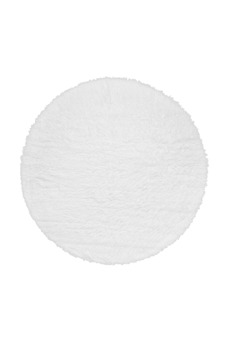 White Washable Shag Rug