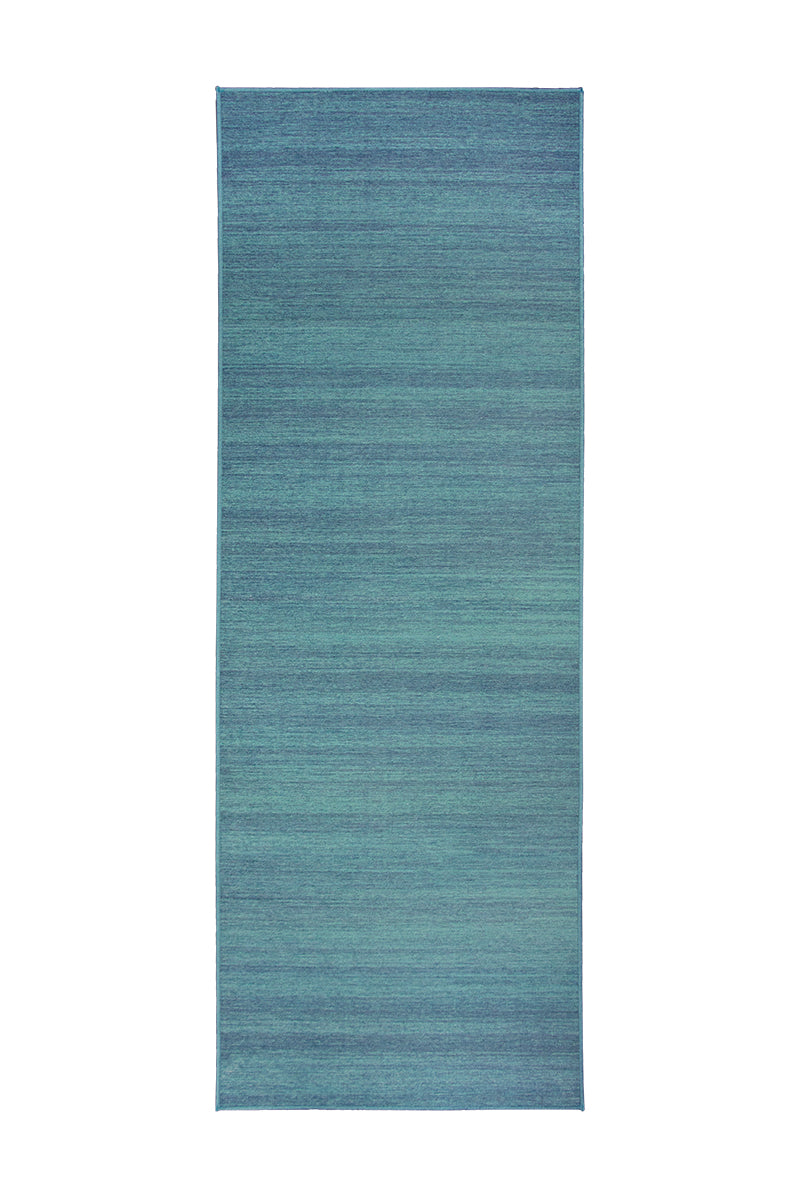 Solid Blue Washable Rug