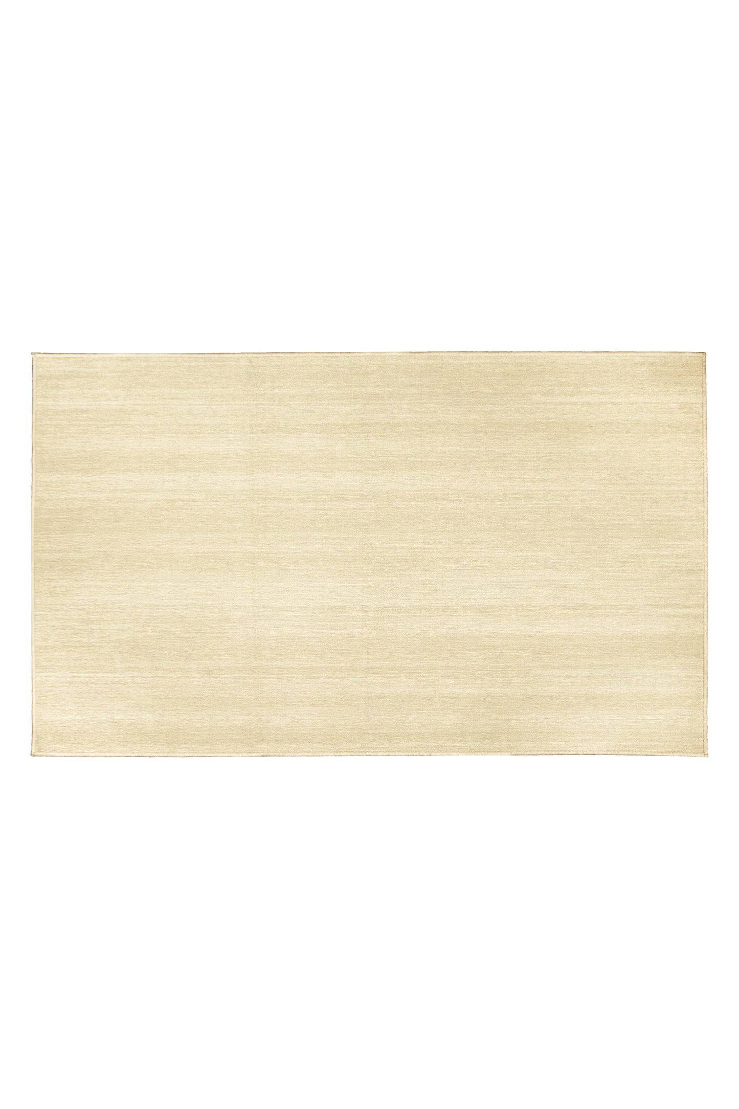 Solid Cream Washable Rug