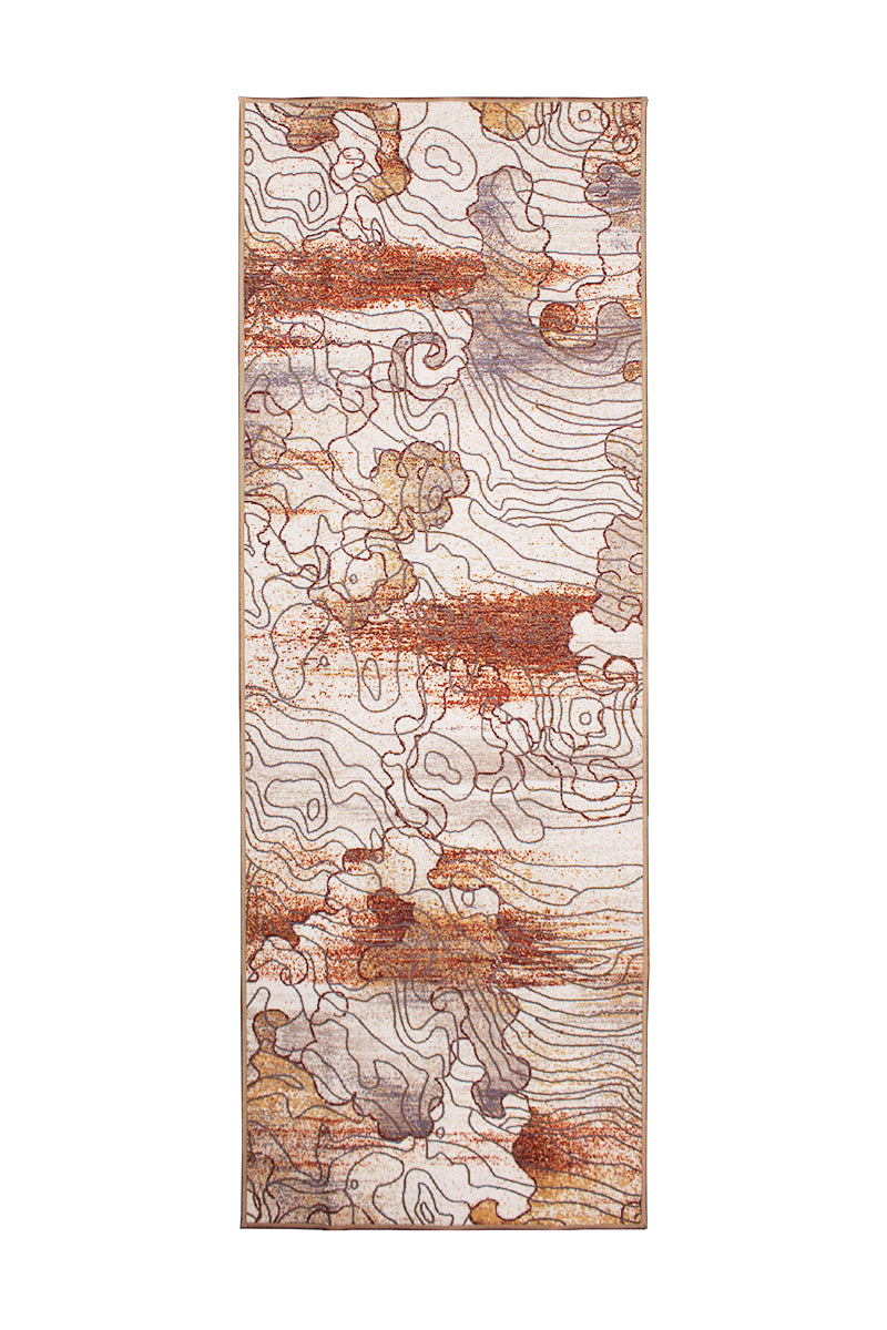 Vienna Abstract Natural Washable Rug