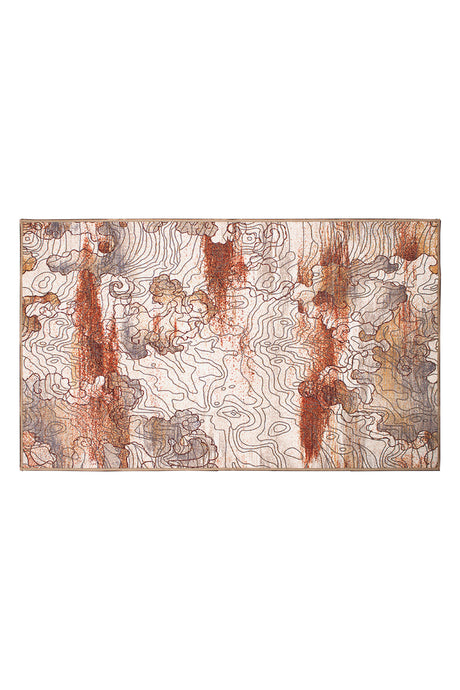 Vienna Abstract Natural Washable Rug