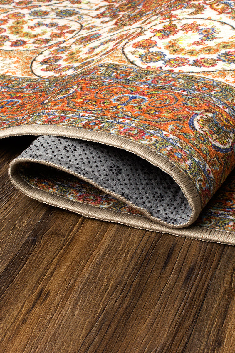 Zahara Amber Washable Rug